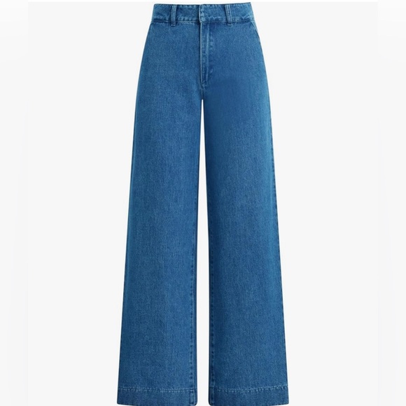 Joe's Women's High Rise Wide Leg Denim Trouser - Picture 4 of 8
